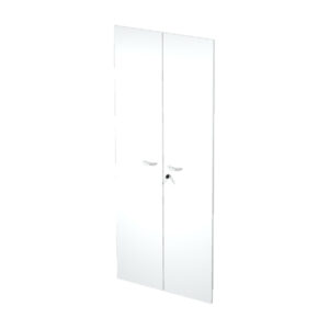Coppia ante Easy - per mobile alto - 80 x 175 cm - spessore 18 mm - melaminico - bianco