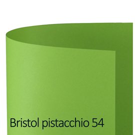 79325 Cartoncino Bristol Color - 70 x 100 cm - 200 gr - pistacchio 54 - Favini - conf. 10 pezzi