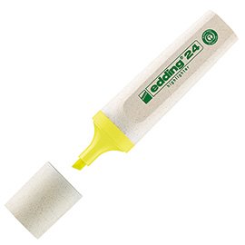 79939 Evidenziatore 24 EcoLine - punta scalpello - da 2 a 5 mm - giallo - Edding