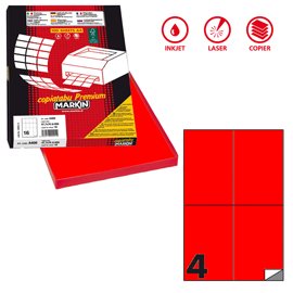 80183 Etichette adesive C/519 - in carta - permanenti - 105 x 148