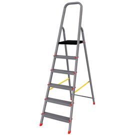 Scala domestica Stella Basic - 6 gradini - alluminio - Marchetti