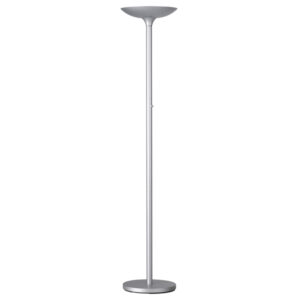 Lampada da terra Varialux - a led - base diametro 34 cm - H 180 cm - 23 W - grigio metal - Unilux