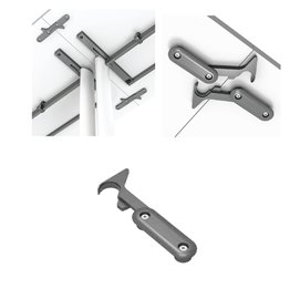 Ganci di collegamento per tavoli Taxi - nero - kit 4 pezzi