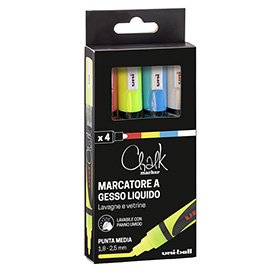 Marcatore a gesso liquido Uni Chalk Marker - punta tonda 1