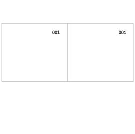 Blocco scontrino 2 sezioni - 100 copie numerate - bianco - 5