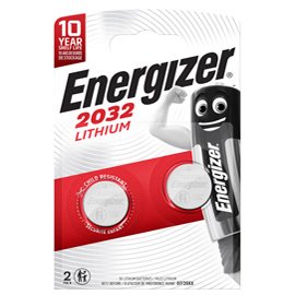 89498 Micropila CR2032 - 3V - a pastiglia - litio - Energizer - blister 2 pezzi