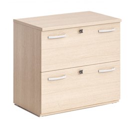 Classificatore Agorà - 2 cassetti - per cartelle sospese - 80 x 46 x 73 cm - rovere