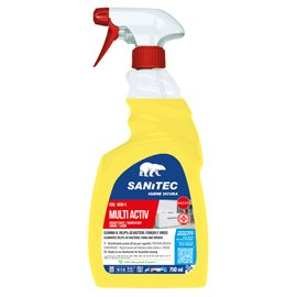 Sgrassatore disinfettante Multi Activ - trigger 750 ml - limone - Sanitec