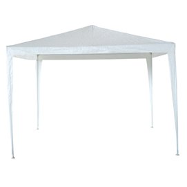 Gazebo Facile - 3 x 3 m - acciaio/PL - bianco - Garden Friend