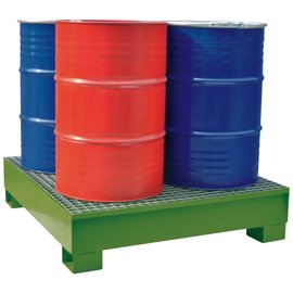 91900 Vasche di raccolta - a tenuta stagna - 4 fusti - 134 x 125 x 30 cm - Carvel