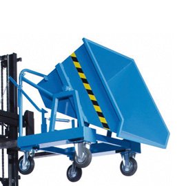 Benna ribaltabile -130 x 100 x 112 cm - metallo - Carvel