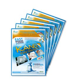 92160 Tasca a L - con retro magnetico - A4 - blu - Djois - conf. 5 pezzi