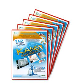 92161 Tasca a L - con retro magnetico - A4 - rosso - Djois - conf. 5 pezzi