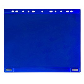 92168 Buste forate - per supporti magnetici ad anelli - A4 - blu - Djois - conf. 5 pezzi