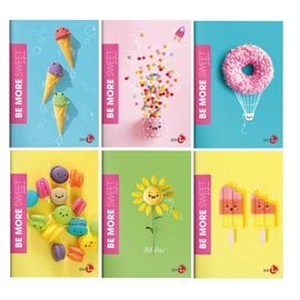 Maxiquaderno Be More Sweet - A4 - 1 rigo c/margine - 36+2 fogli - 100gr - BM