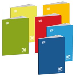 Maxiquaderno One Color Impatto Zero - A4 - 1 rigo c/margine - 20 +1 fg - 80 gr - Blasetti - expo 12 pezzi + 6 scatoline foglietti