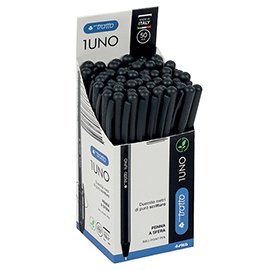 Penna sfera Tratto Uno Green - punta media 1 mm - nero - Tratto - conf. 50 pezzi