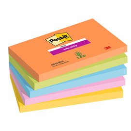 94364 Blocco Post-it Super Sticky - 655-5SS-OAS - 76 x 127 mm - colori Boost - 90 fogli - Post-it - conf. 5 pezzi