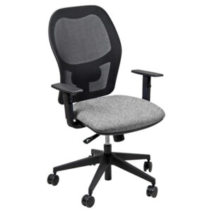 Seduta operativa Hubble HUHU - tessuto Eco - braccioli regolabili - grigio chiaro - Unisit