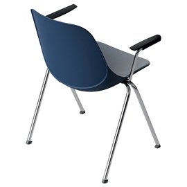 96455 Seduta attesa Quick QKBR - con braccioli inclusi - blu - Unisit