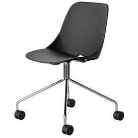 96456 Seduta attesa Quick QKG4 - senza braccioli - nero - Unisit