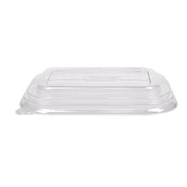 Coperchio in resina - per bowl rettangolari 500/750 ml – 17 x 12 cm - trasparente - Signor Bio - conf. 50 pezzi