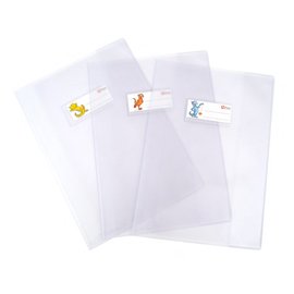 Copriquaderno Superseta - A5 - PVC  - c/alette - A5 - neutro trasparente - Colorosa