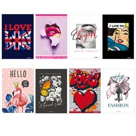 Maxiquaderno Teen Girl  - A4 - 1 rigo - 20+1 fogli - 80 gr - Blasetti