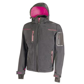 Giacca Softshell donna Space Lady - taglia L - grigio/fucsia - U-Power