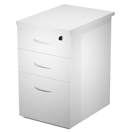 Cassettiera alta Agorà Compact - 3 cassetti - 44 x 60 x 73 cm - bianco