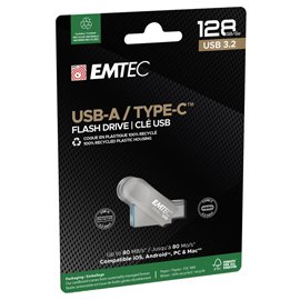EMTMD128GC283 Emtec - Memoria Type C - C280 - 128GB - ECMMD128GC283