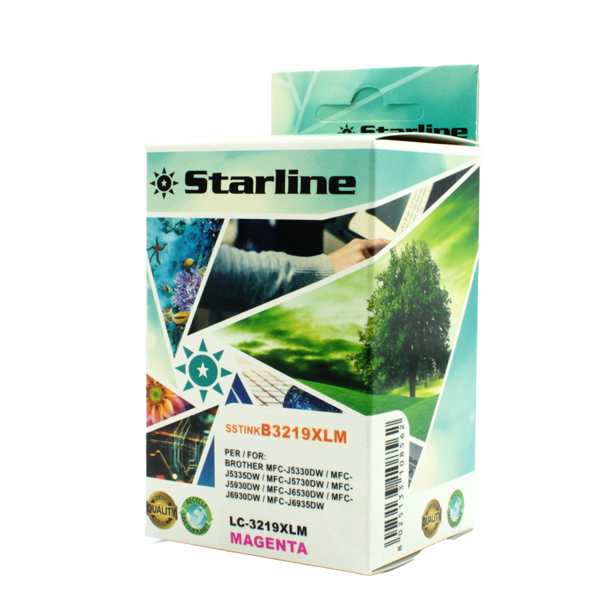 SSTINKB3219XLM Starline - Cartuccia ink - per Brother - Magenta - LC3219XLM - 17ml