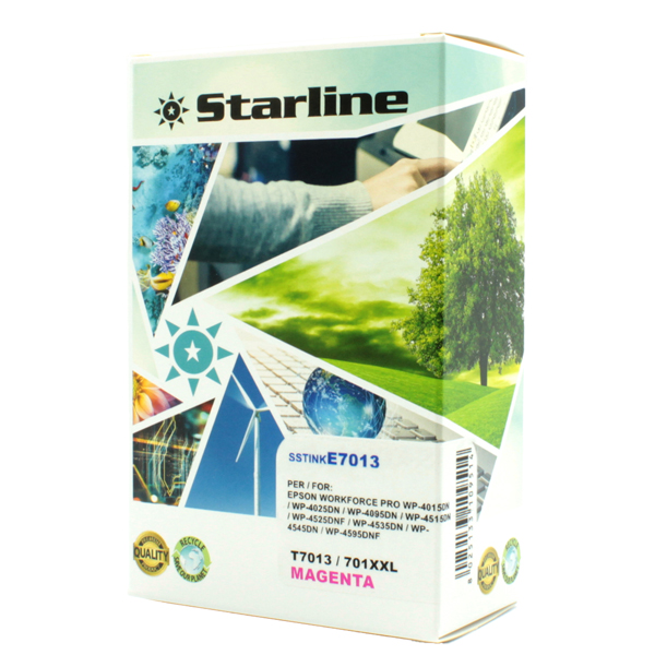 SSTINKE7013 Starline - Cartuccia ink - per Epson - Magenta - C13T70134010 - T7013 35ml