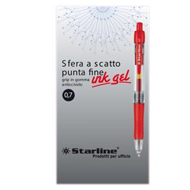 STL1210 Penna a sfera a scatto con inchiostro gel - punta fine 0