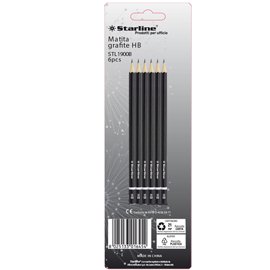 Matite in grafite - gradazione HB - Starline -  conf. 6 pezzi