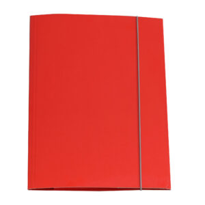 Cartella 3 lembi con elastico Queen - A4 - dorso variabile - cartone plastificato - rosso - Starline