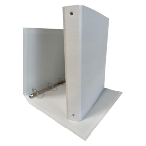 Raccoglitore King - 22 x 30 cm - 4 anelli tondi 30 mm - dorso 4 cm - rivestimento in PP - bianco - Starline