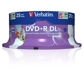 VERBDVDR858XL Verbatim - Scatola 25 DVD+R Dual Layer - serigrafato Spindle - 43667 - 8