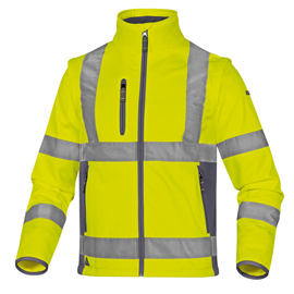 Giacca Softshell Moonlight 2 alta visibilità - poliestere - taglia XL - giallo fluo - Deltaplus