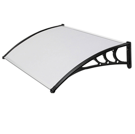 Pensilina modulare - 120 x 80 cm - policarbonato compatto - satinato opalino - X-Robust