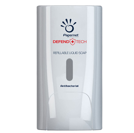 Dispenser sapone Defend Tech - murale- capacità liquido/gel 1 L - Papernet