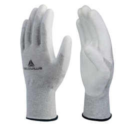 Guanti antistatico VE702PESD - poliestere / carbonio - taglia 10 - bianco - Deltaplus