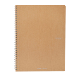 Maxiquaderno Ecoqua original - A4 - 90gr - 5mm - 70 fogli - bruno - spiralato - Fabriano