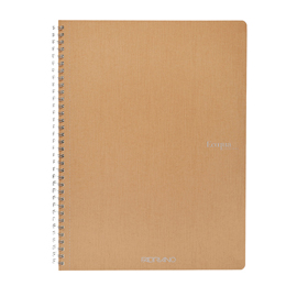 Maxiquaderno Ecoqua original - A4 - 90 gr - 1 rigo - 70 fogli - bruno - spiralato - Fabriano