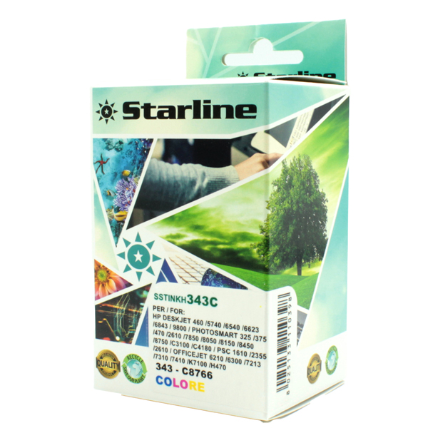 SSTINKH343C Starline - Cartuccia ink Compatibile - per HP 343 - Colore C8766EE