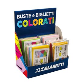 Buste e biglietti regalo - formati e colori assortiti - Blasetti - expo 20 conf.
