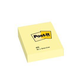 Blocco foglietti - 653 - 38 x 51 mm - giallo Canary - 100 fogli - Post-it