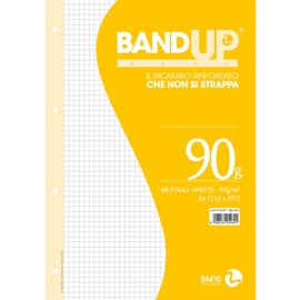 Ricambi BandUp forati rinforzati - A4 -  5mm - 90gr - BM - conf. 40 pezzi
