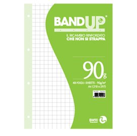 Ricambi BandUp forati rinforzati - A4 -  10mm - 90gr - BM - conf. 40 pezzi