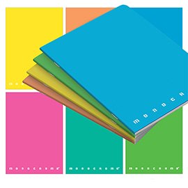 Maxiquaderno Monocromo Fluo - A4 -  5mm c/margine - 42 fogli - 80gr - Pigna